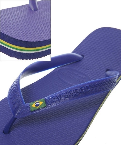 havaianas(ハワイアナス)の「Havaianas / ハワイアナス BRASIL ビーチサンダル(サンダル・メンズ・ロイヤルブルー/イエロー・US9)」の3枚目の写真