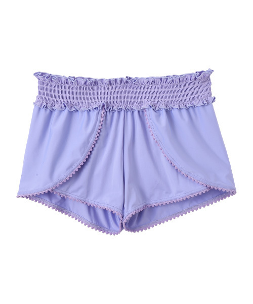 SUNBABIES（サンベイビーズ）の「ポンポンショートパンツ（水着・レディース・ミント/ラベンダー/ブルー系その他/ブラック・L/S/M）」の4枚目の写真