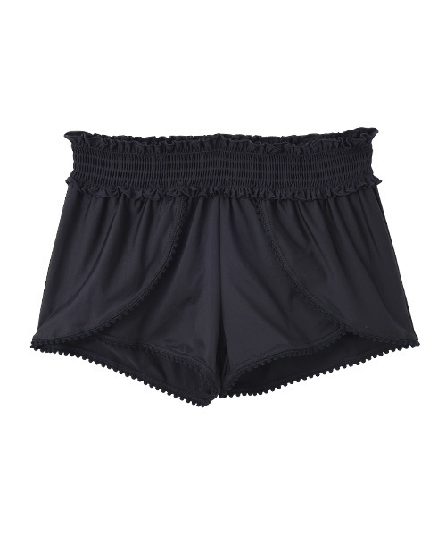 SUNBABIES（サンベイビーズ）の「ポンポンショートパンツ（水着・レディース・ミント/ラベンダー/ブルー系その他/ブラック・L/S/M）」の2枚目の写真