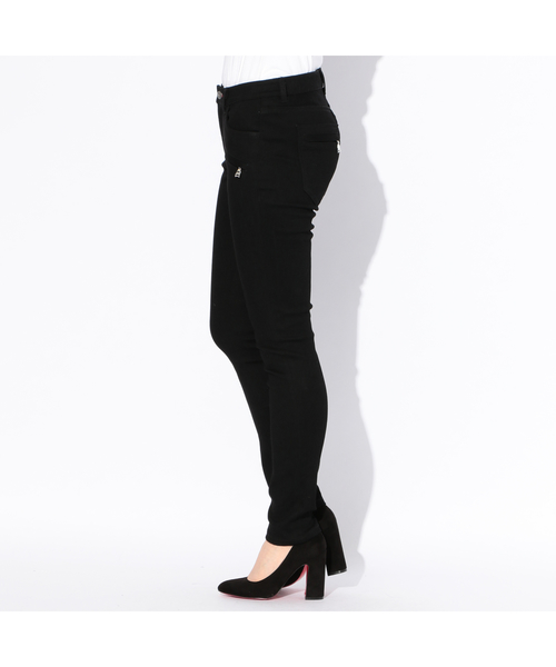 LOVELESS（ラブレス）の「【LOVELESS】WOMENS ブラックライダースキニーパンツ（その他パンツ・レディース・ブラック・36/34）」の2枚目の写真