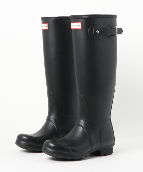 HUNTER(ハンター)の「HUNTER (ハンター)WOMEN’S ORIGINAL TALL ウィメンズオリジナルトール(レインシューズ)」|ブラック