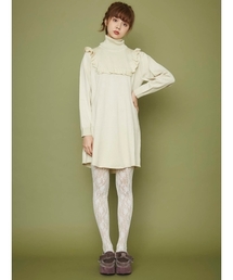 merry jenny | スクエアフリルニットワンピース(ワンピース)