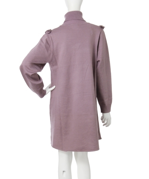 merry jenny（メリージェニー）の「スクエアフリルニットワンピース（ワンピース・レディース・ブラック/パープル/アイボリー・FREE）」の6枚目の写真