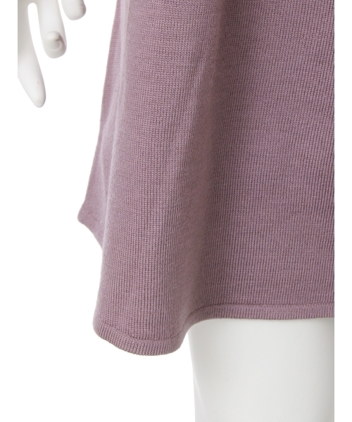 merry jenny（メリージェニー）の「スクエアフリルニットワンピース（ワンピース・レディース・ブラック/パープル/アイボリー・FREE）」の9枚目の写真