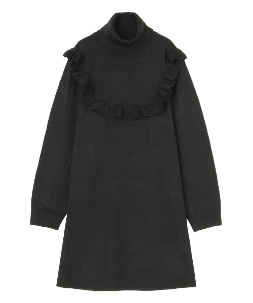 merry jenny（メリージェニー）の「スクエアフリルニットワンピース（ワンピース・レディース・ブラック/パープル/アイボリー・FREE）」の11枚目の写真