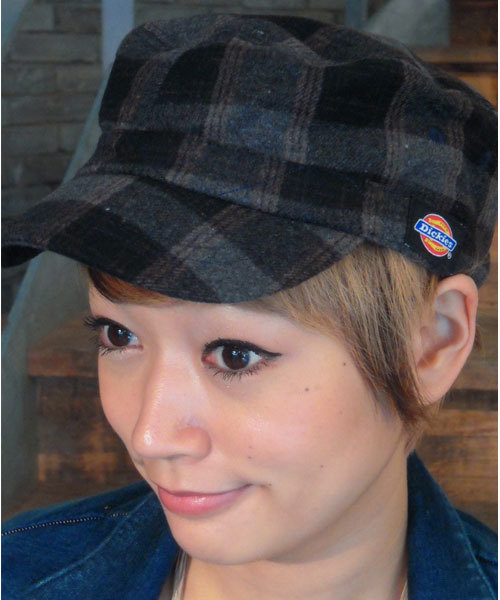 CIAOPANIC（チャオパニック）の「【Dickies】×Ciaopanic　ﾜｰｸCAP（キャップ・レディース・グレー/ブラック×グレー/チャコールグレー/ネイビー/ブラウン/ブラック・FREE）」の3枚目の写真