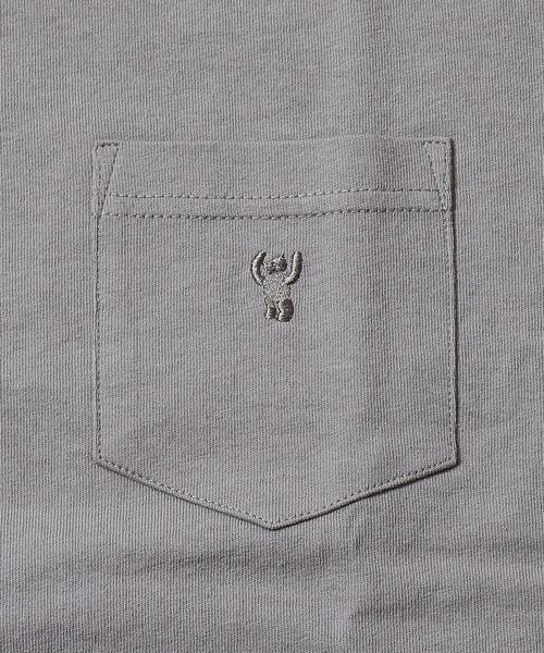 coen（コーエン）の「USAコットンクルーネックポケットTシャツ2018SS(ライトピンク、ライトブルー⇒WEB限定カラー)（Tシャツ/カットソー・メンズ・ライトピンク/ホワイト/ブラック/ライトグレー/オリーブ/ネイビー/ライトブルー/パープル/オレンジ系その他・MEDIUM/X-LARGE/LARGE/SMALL）」の19枚目の写真