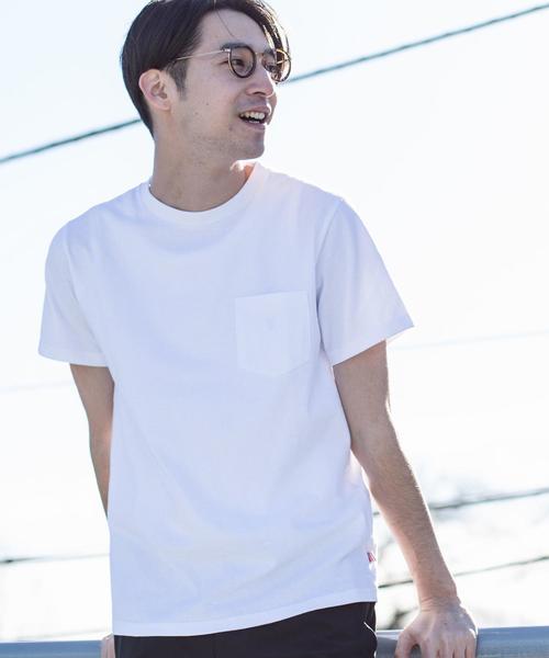 coen（コーエン）の「USAコットンクルーネックポケットTシャツ2018SS(ライトピンク、ライトブルー⇒WEB限定カラー)（Tシャツ/カットソー・メンズ・ライトピンク/ホワイト/ブラック/ライトグレー/オリーブ/ネイビー/ライトブルー/パープル/オレンジ系その他・MEDIUM/X-LARGE/LARGE/SMALL）」の13枚目の写真