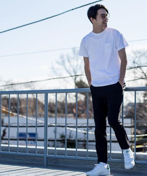 coen（コーエン）の「USAコットンクルーネックポケットTシャツ2018SS(ライトピンク、ライトブルー⇒WEB限定カラー)（Tシャツ/カットソー・メンズ・ライトピンク/ホワイト/ブラック/ライトグレー/オリーブ/ネイビー/ライトブルー/パープル/オレンジ系その他・MEDIUM/X-LARGE/LARGE/SMALL）」の15枚目の写真