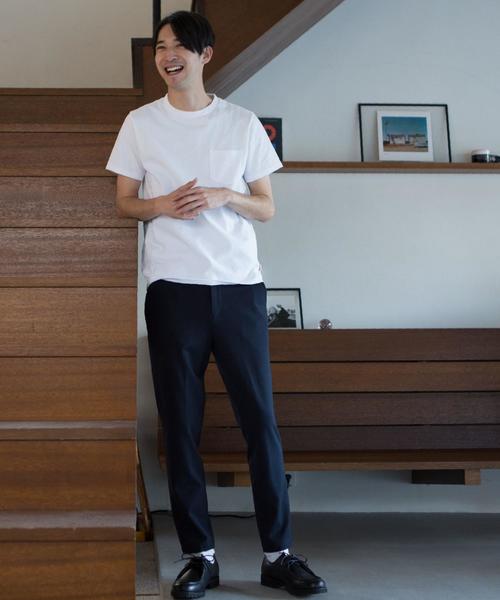 coen（コーエン）の「USAコットンクルーネックポケットTシャツ2018SS(ライトピンク、ライトブルー⇒WEB限定カラー)（Tシャツ/カットソー・メンズ・ライトピンク/ホワイト/ブラック/ライトグレー/オリーブ/ネイビー/ライトブルー/パープル/オレンジ系その他・MEDIUM/X-LARGE/LARGE/SMALL）」の10枚目の写真