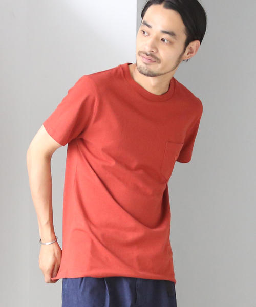 coen（コーエン）の「USAコットンクルーネックポケットTシャツ2018SS(ライトピンク、ライトブルー⇒WEB限定カラー)（Tシャツ/カットソー・メンズ・ライトピンク/ホワイト/ブラック/ライトグレー/オリーブ/ネイビー/ライトブルー/パープル/オレンジ系その他・MEDIUM/X-LARGE/LARGE/SMALL）」の11枚目の写真