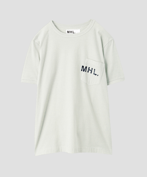 MHL.（エムエイチエル）の「PRINTED COTTON JERSEY（Tシャツ/カットソー・メンズ・ホワイト/オフホワイト/チャコール・MEDIUM/SMALL/LARGE/X-LARGE）」の3枚目の写真