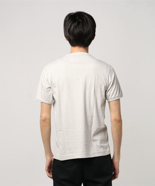 MHL.（エムエイチエル）の「PRINTED COTTON JERSEY（Tシャツ/カットソー・メンズ・ホワイト/オフホワイト/チャコール・MEDIUM/SMALL/LARGE/X-LARGE）」の19枚目の写真
