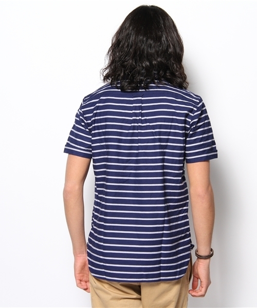 BEAMS PLUS（ビームスプラス）の「○B+P/O BD Border（シャツ/ブラウス・メンズ・ホワイト/ブルー/ネイビー・SMALL/MEDIUM/LARGE）」の5枚目の写真