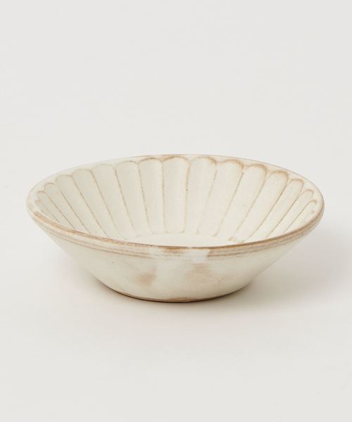 collex(コレックス)の「【わかさま陶芸】 kinari 朝顔鉢小(食器)」|ホワイト