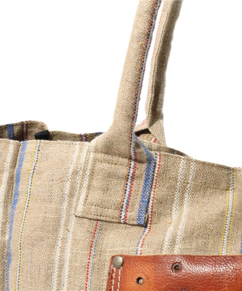 A Reincarnation Key ミリタリーリメイクトートバッグ Ray BEAMS（レイビームス）の「A Reincarnation key / 麻ストラップ