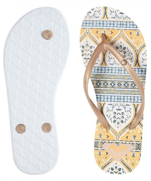 ROXY（ロキシー）の「BERMUDA II/ロキシー ビーチサンダル ビーサン（サンダル・レディース・ブラック/イエロー/ミント/ブラウン/ネイビー/バーガンディー/ブルー系その他/ブラック系その他/ピンク/その他/その他1/ブラック系2・25cm/24cm/23cm）」の2枚目の写真