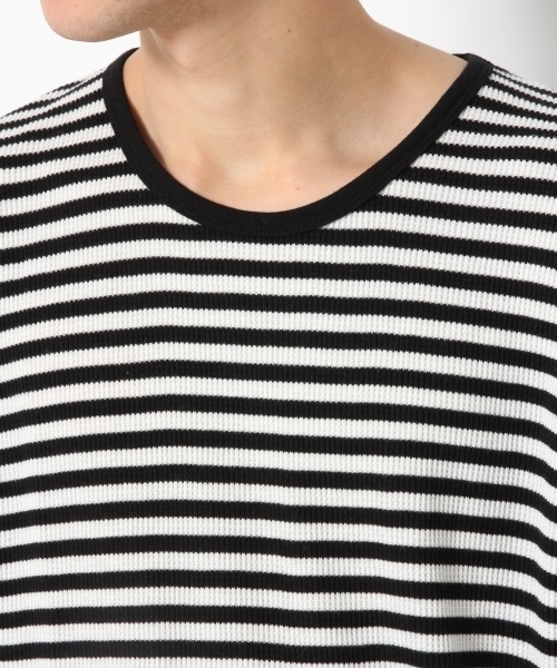 RAGEBLUE（レイジブルー）の「ワッフルロングクルー5分袖/790347（Tシャツ/カットソー・メンズ・グレー/ブラック/その他/ホワイト・MEDIUM/SMALL/LARGE）」の14枚目の写真