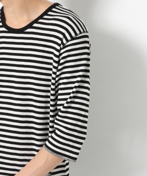 RAGEBLUE（レイジブルー）の「ワッフルロングクルー5分袖/790347（Tシャツ/カットソー・メンズ・グレー/ブラック/その他/ホワイト・MEDIUM/SMALL/LARGE）」の15枚目の写真