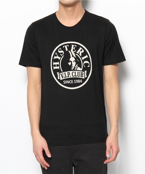 HYSTERIC GLAMOUR（ヒステリックグラマー）の「CLUB STICKER pt T-SH（Tシャツ/カットソー・メンズ・ホワイト/ピンク/ブラック・SMALL/MEDIUM/LARGE）」の2枚目の写真