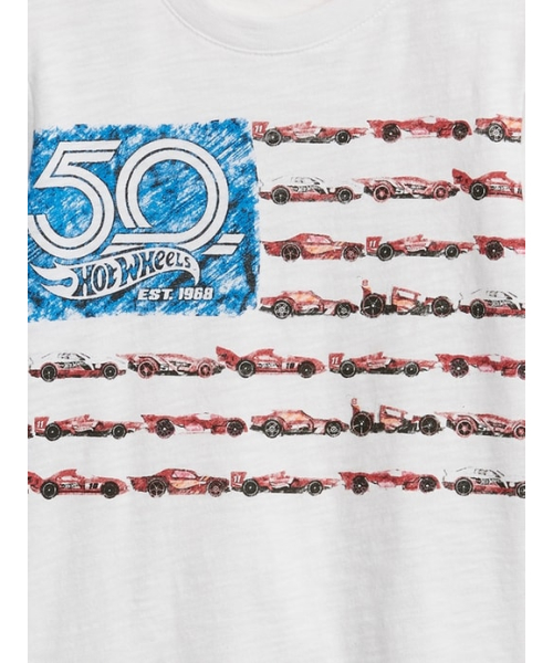 GAP(ギャップ)の「Gapkids | Hot Wheels グラフィックTシャツ(Tシャツ/カットソー・キッズ・グレー/ホワイト・100cm/80cm/90cm/95cm/110cm/105cm)」の4枚目の写真