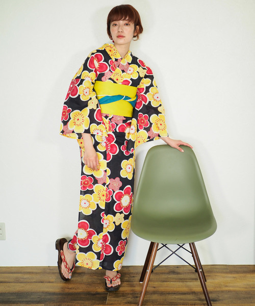 shopnikoniko（ショップニコニコ）の「雑誌掲載　セブンティーン掲載　一人でも着れる浴衣3点セット浴衣作り帯下駄（浴衣・レディース・その他/その他2/その他3/その他4/その他1/H/D/E/F/A/C/G/B・フリー）」の5枚目の写真