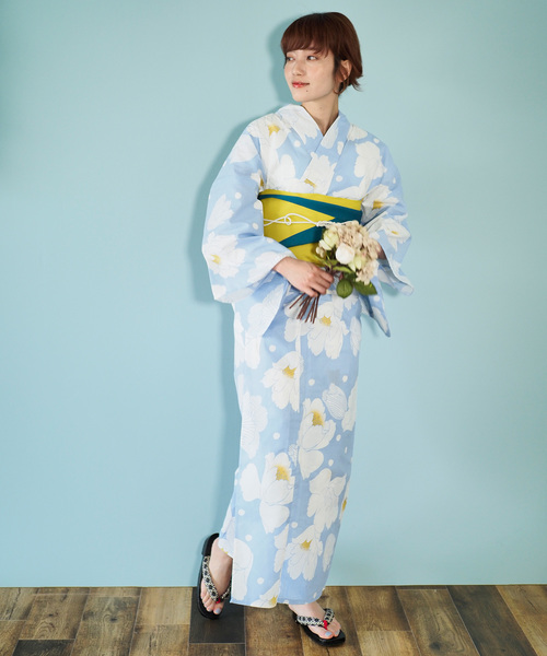 shopnikoniko（ショップニコニコ）の「雑誌掲載　セブンティーン掲載　一人でも着れる浴衣3点セット浴衣作り帯下駄（浴衣・レディース・その他/その他2/その他3/その他4/その他1/H/D/E/F/A/C/G/B・フリー）」の6枚目の写真