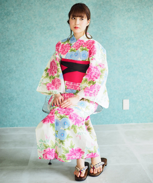 shopnikoniko（ショップニコニコ）の「雑誌掲載　セブンティーン掲載　一人でも着れる浴衣3点セット浴衣作り帯下駄（浴衣・レディース・その他/その他2/その他3/その他4/その他1/H/D/E/F/A/C/G/B・フリー）」の7枚目の写真