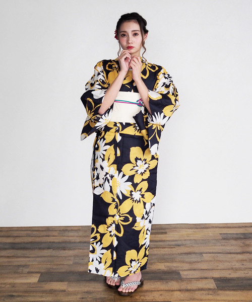 shopnikoniko（ショップニコニコ）の「雑誌掲載　セブンティーン掲載　一人でも着れる浴衣3点セット浴衣作り帯下駄（浴衣・レディース・その他/その他2/その他3/その他4/その他1/H/D/E/F/A/C/G/B・フリー）」の9枚目の写真