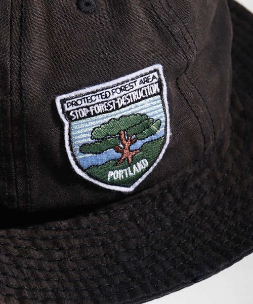 FUNALIVE（ファンアライブ）の「WAPPEN CANVAS METRO キャンバスワッペンメトロハット（ハット・メンズ・ベージュ/ブラック/ネイビー/オリーブドラブ・FREE）」の11枚目の写真