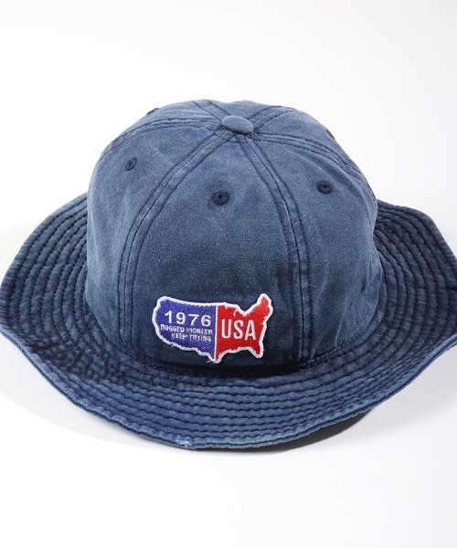 FUNALIVE（ファンアライブ）の「WAPPEN CANVAS METRO キャンバスワッペンメトロハット（ハット・メンズ・ベージュ/ブラック/ネイビー/オリーブドラブ・FREE）」の10枚目の写真