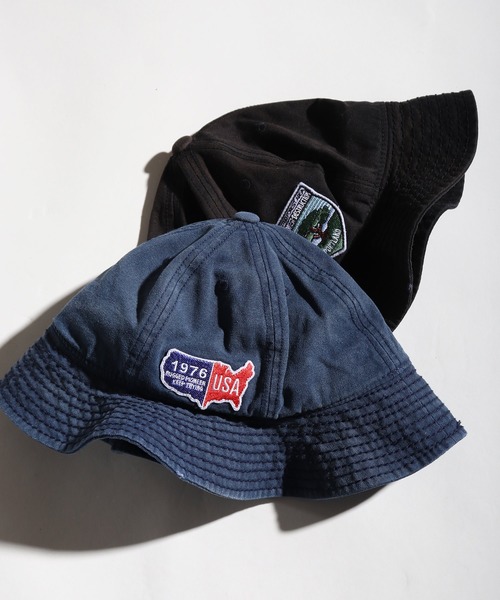 FUNALIVE（ファンアライブ）の「WAPPEN CANVAS METRO キャンバスワッペンメトロハット（ハット・メンズ・ベージュ/ブラック/ネイビー/オリーブドラブ・FREE）」の13枚目の写真