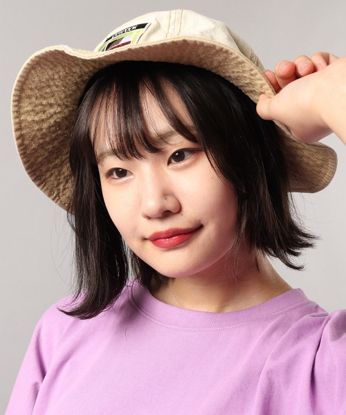 FUNALIVE（ファンアライブ）の「WAPPEN CANVAS METRO キャンバスワッペンメトロハット（ハット・メンズ・ベージュ/ブラック/ネイビー/オリーブドラブ・FREE）」の15枚目の写真