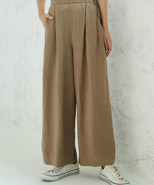 AMERICAN HOLIC（アメリカンホリック）の「・ハイウエストタックワイドパンツ○（その他パンツ・レディース・ネイビー/ブラック系その他3/カーキ/ブラウン系その他4/ベージュ・L/M）」の20枚目の写真
