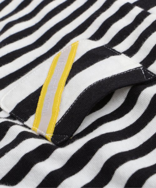 BREEZE(ブリーズ)の「ネット限定 切替ボーダーTシャツ(Tシャツ/カットソー・キッズ・ブラック/ネイビー/イエロー・80/90/95/100/110/120/130/140)」の11枚目の写真