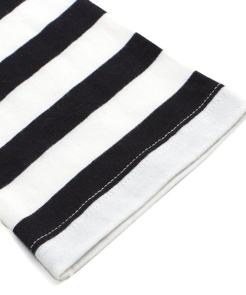 BREEZE(ブリーズ)の「ネット限定 切替ボーダーTシャツ(Tシャツ/カットソー・キッズ・ブラック/ネイビー/イエロー・80/90/95/100/110/120/130/140)」の12枚目の写真