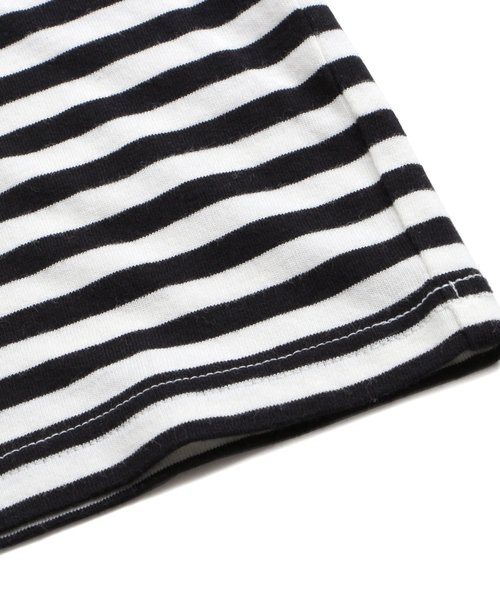 BREEZE(ブリーズ)の「ネット限定 切替ボーダーTシャツ(Tシャツ/カットソー・キッズ・ブラック/ネイビー/イエロー・80/90/95/100/110/120/130/140)」の13枚目の写真