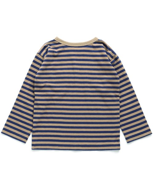 BREEZE(ブリーズ)の「ネット限定 切替ボーダーTシャツ(Tシャツ/カットソー・キッズ・ブラック/ネイビー/イエロー・80/90/95/100/110/120/130/140)」の18枚目の写真