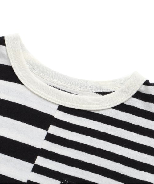 BREEZE(ブリーズ)の「ネット限定 切替ボーダーTシャツ(Tシャツ/カットソー・キッズ・ブラック/ネイビー/イエロー・80/90/95/100/110/120/130/140)」の20枚目の写真