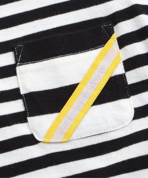 BREEZE(ブリーズ)の「ネット限定 切替ボーダーTシャツ(Tシャツ/カットソー・キッズ・ブラック/ネイビー/イエロー・80/90/95/100/110/120/130/140)」の22枚目の写真