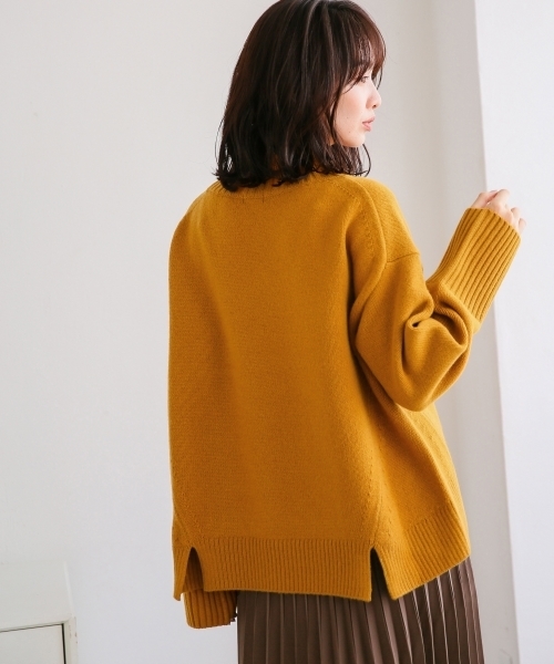 A part by（アパートバイ）の「5GWオフタートル　797532（ニット/セーター・レディース・ブラック/グレー/レッド/オフホワイト/マスタード/ライトブルー/パープル・FREE）」の15枚目の写真