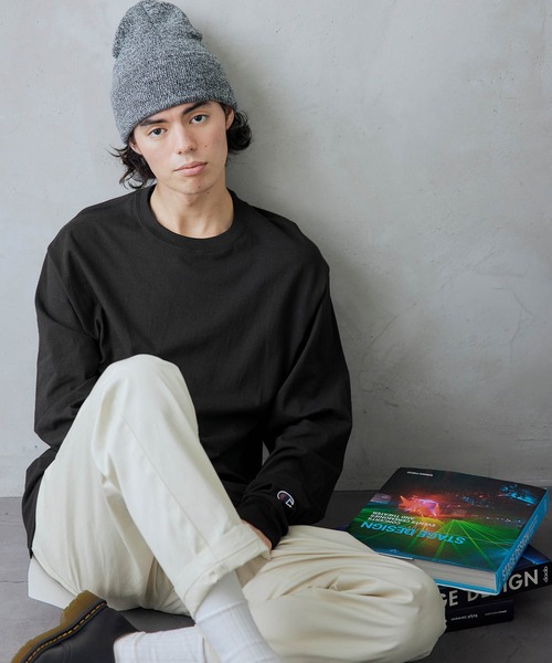 セール Champion チャンピオン オーバーサイズ クルーネック長袖tシャツ Tシャツ カットソー Champion チャンピオン のファッション通販 Zozotown