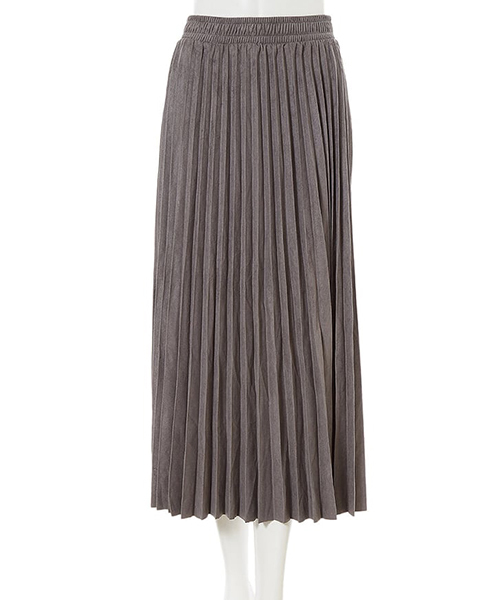 fifth（フィフス）の「プリーツスエードロングスカート（スカート・レディース・グレー/グリーン/ブラウン/ブラック/アイボリー・MEDIUM）」の8枚目の写真