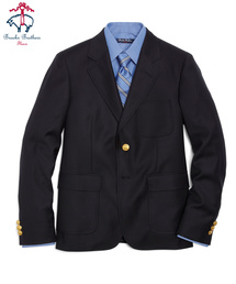 Brooks Brothers Boys�i�u���b�N�X �u���U�[�Y �{�[�C�Y�j�́uBOYS �E�[�� �V���O���Q�{�^�� �u���U�[�i�e�[���[�h�W���P�b�g�j�v