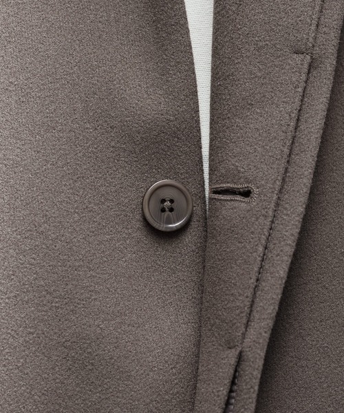 ASTRONOMY(アストロノミー)の「ビッグシルエットウールタッチ比翼ステンカラーコート(ステンカラーコート・メンズ・グレー/カーキ/キャメル/チャコール/ブラック/ブルー系その他/ワイン/ブラウン/ネイビー/ベージュ系その他/モカ/グレー系その他/アイボリー/ベージュ系/ブラック系/ダークブラウン・LL/S/M/L)」の19枚目の写真