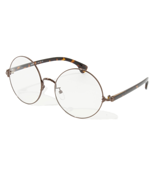 WEGO(ウィゴー)の「WEGO/ラウンドタイプ(メガネ・メンズ・ブラック系その他/ブラウン系その他・FREE)」の1枚目の写真