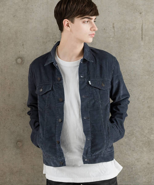 Levi's(リーバイス)の「トラッカージャケット OMBRE ブルー 割引設定 Levi's ジャケット コーデュロイ リーバイス Gジャン/デニムジャケット