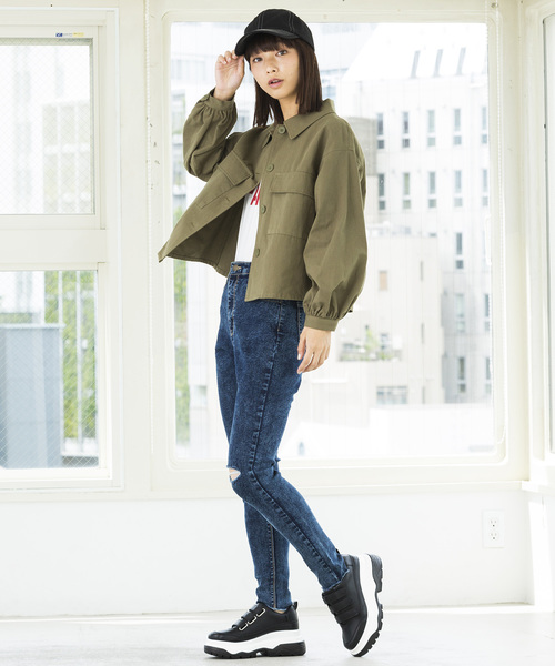 WEGO（ウィゴー）の「WEGO/スーパーフィットハイライズスラッシュスキニーパンツ（デニムパンツ・レディース・ブラック/ブルー系その他2/ブルー系その他/インディゴブルー・MEDIUM/SMALL/LARGE）」の15枚目の写真