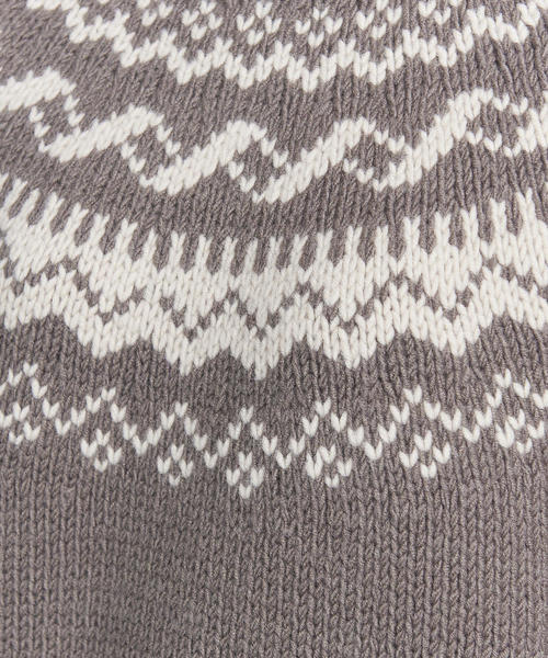 BEAUTY&YOUTH UNITED ARROWS（ビューティーアンドユースユナイテッドアローズ）の「BY ウールアクリル ノルディックハイネックニット（ニット/セーター・レディース・ブラック/モカ・FREE）」の12枚目の写真