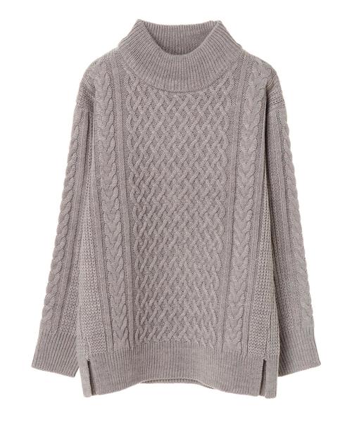 AMERICAN HOLIC（アメリカンホリック）の「ハイネックローゲージニットプルオーバー（ニット/セーター・レディース・ブラック/レッド/アイボリー/マスタード/モカ/グレー系その他・FREE）」の16枚目の写真